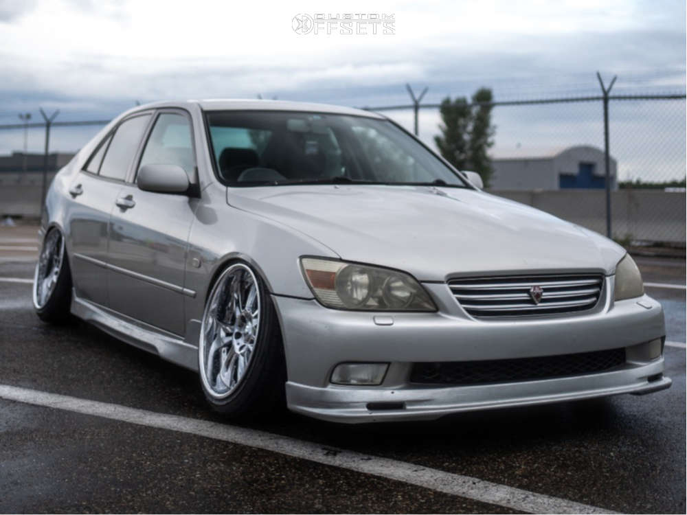2001 Lexus IS300 with 18x10 17 Weds Glossa and 225/40R18