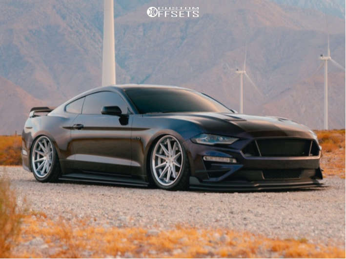 2021 Ford Mustang with 20x9 25 Rohana Rfc10 and 235/35R20 Nitto Nt01 ...