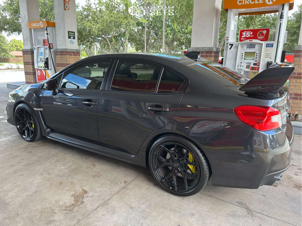2019 Subaru WRX STI with 19x9.5 40 Vossen Hf5 and 255/45R19 Michelin ...