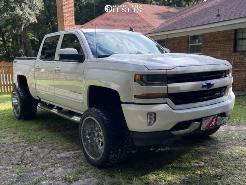 2016 Chevrolet Silverado 1500 with 22x14 -76 TIS 544c and 33/14.5