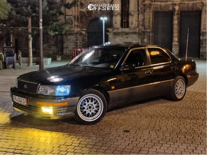 1994 Lexus LS400 with 17x7.5 40 BBS RY 031 and 235/45R17