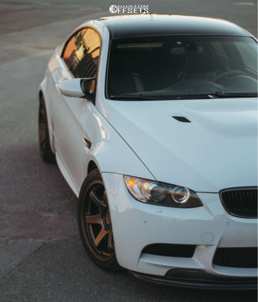 2008 BMW M3 with 18x9.5 25 Japan Racing SL03 and 265/35R18