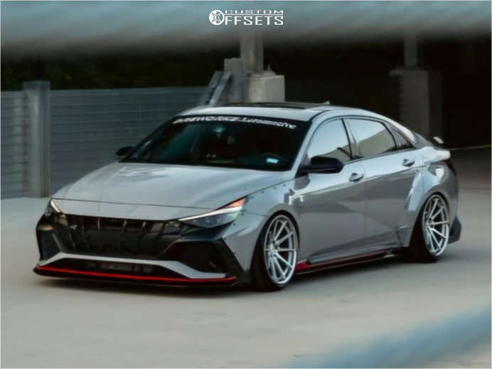 2023 Hyundai Elantra N with 19x10.5 25 Ferrada Fr4 and 245