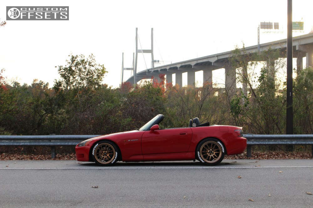 2000 Honda S2000 with 17x8 30 Cosmis Racing XT-206R and 215/40R17