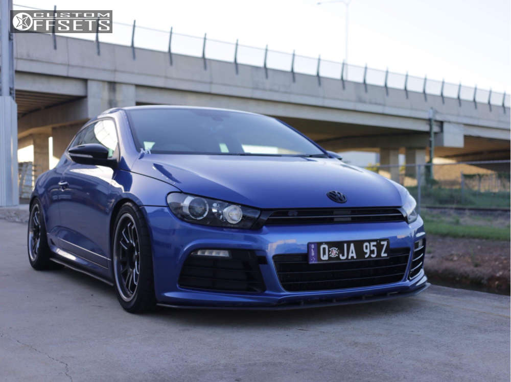 2012 Volkswagen Scirocco with 18x9 33 Cosmis Racing XT-206R and