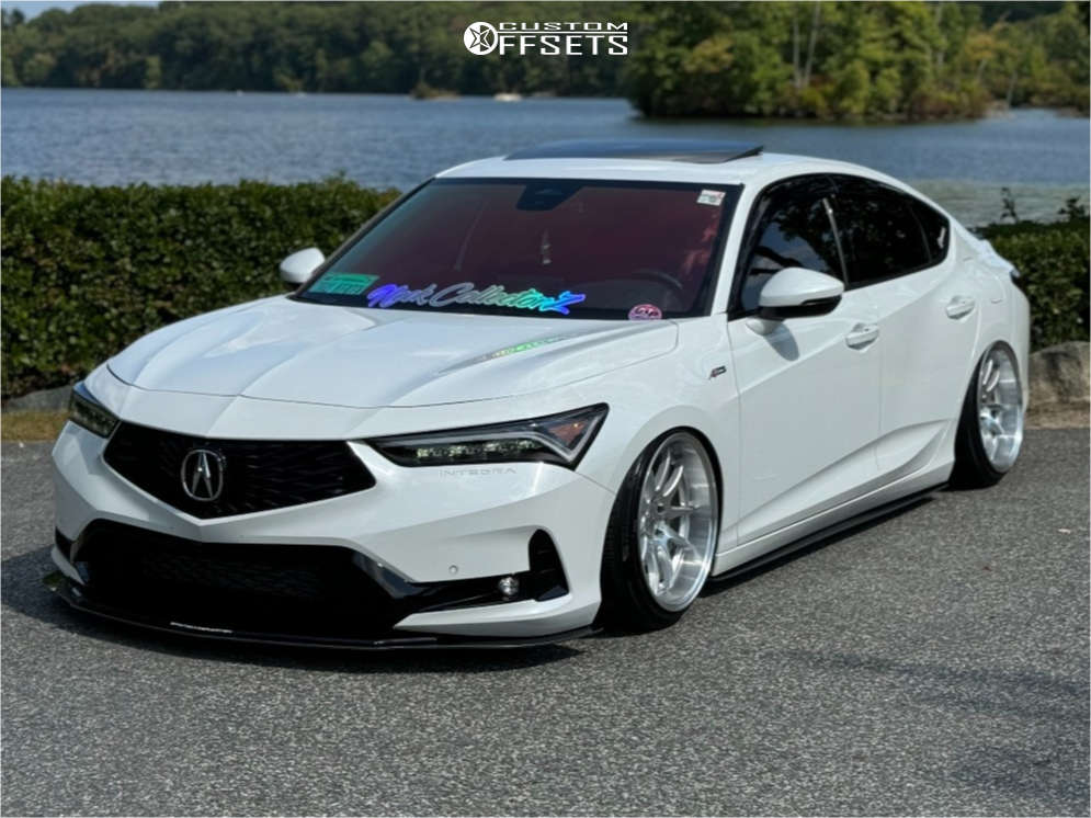 2024 Acura Integra with 18x10.5 22 Aodhan Ds02 and 215/40R18 Lexani ...