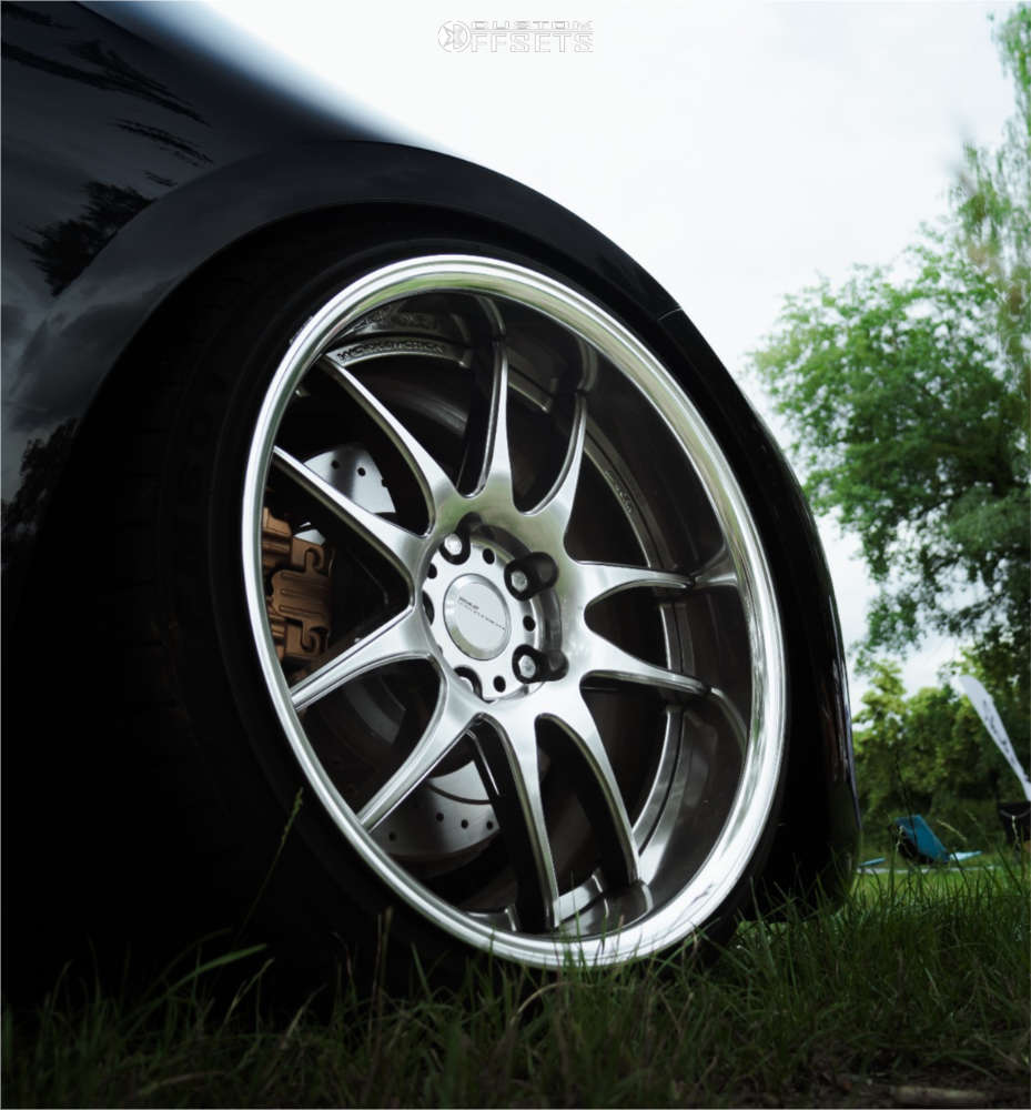 2007 BMW 328i with 18x9.5 10 Work Emotion Cr 2p and 215/35R18 Firemax