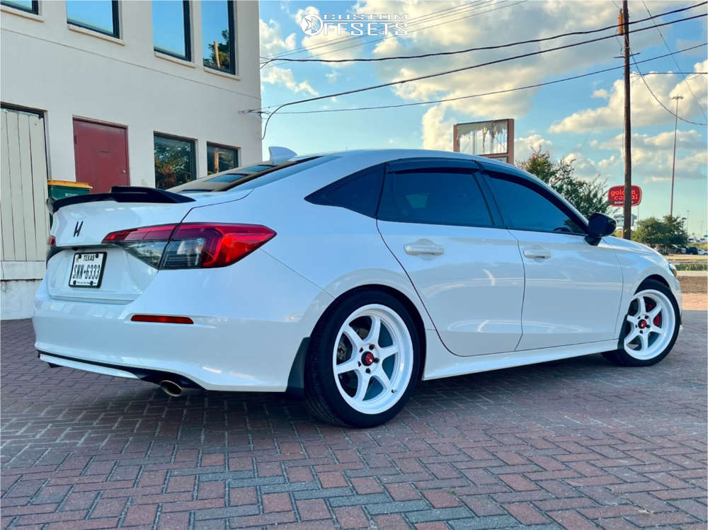 2023 Honda Civic with 18x8.5 35 Aodhan Ah08 and 235/40R18 Kumho Ecsta ...