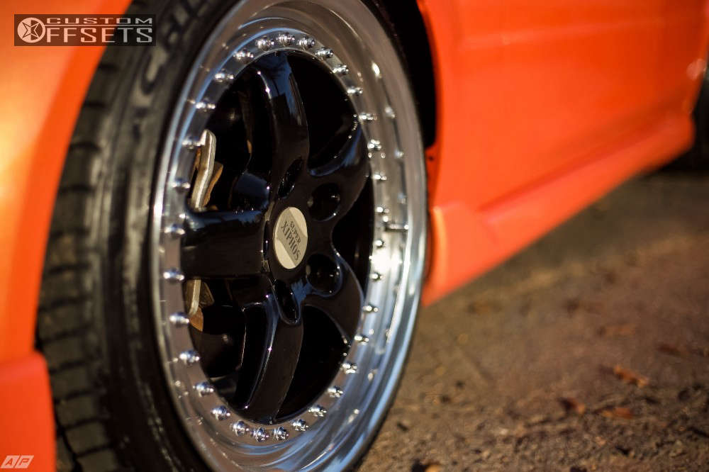 2003 Mazda Protege with 17x8 35 Rays Engineering Super Xiphos and
