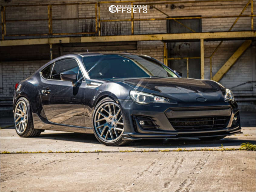 2014 Subaru BRZ with 18x9.5 35 Anovia Elder and 255/35R18 Goodyear