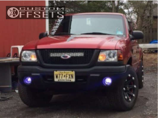 2003 Ford Ranger with 17x9 12 Ballistic Jester and 265/70R17 Kumho Road ...
