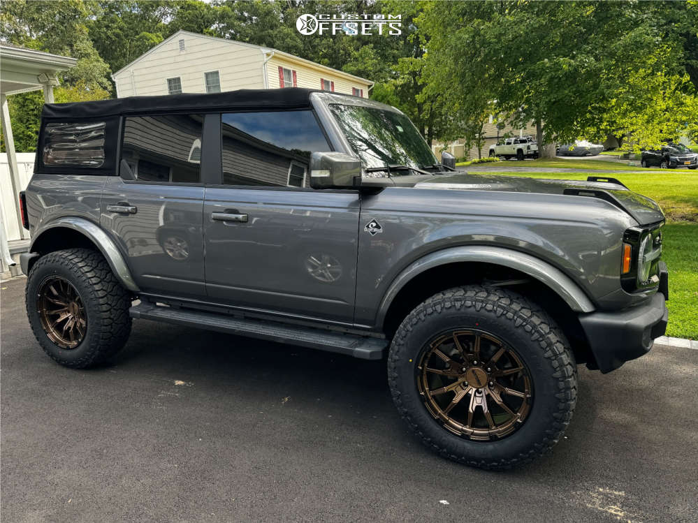 1 2022 Bronco Ford Outer Banks Readylift Leveling Kit Anthem Off Road Talon Bronze