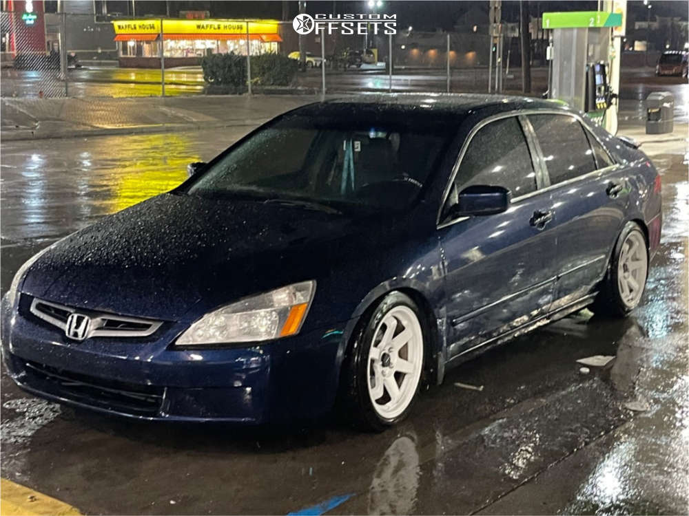 2005 Honda Accord with 17x9 42 AVID1 Av6 and 225/45R17 Michelin
