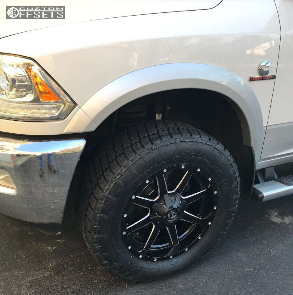 2014 Ram 3500 with 20x9 20 Fuel Maverick and 295/60R20 Nitto Terra ...