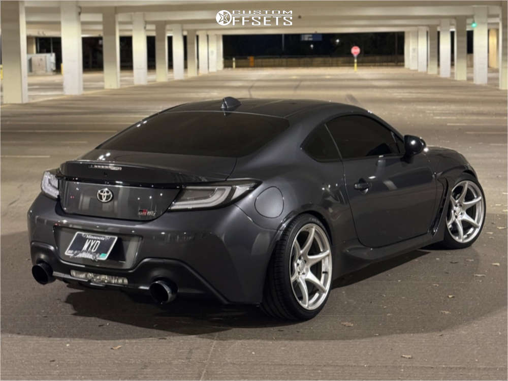 2022 Toyota GR86 with 18x9.5 22 Kansei Tandem and 245/35R18 Falken