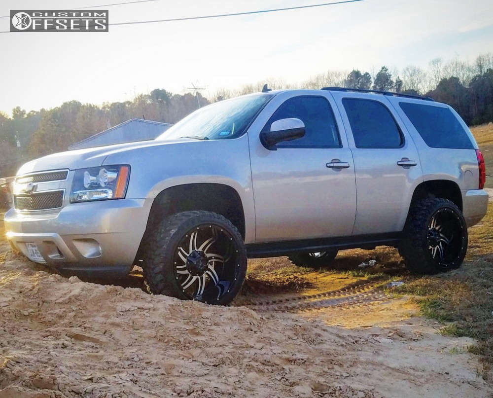 2008 Chevrolet Tahoe with 22x12 44 Dfd AG004 and 33/12.5R22 Radar