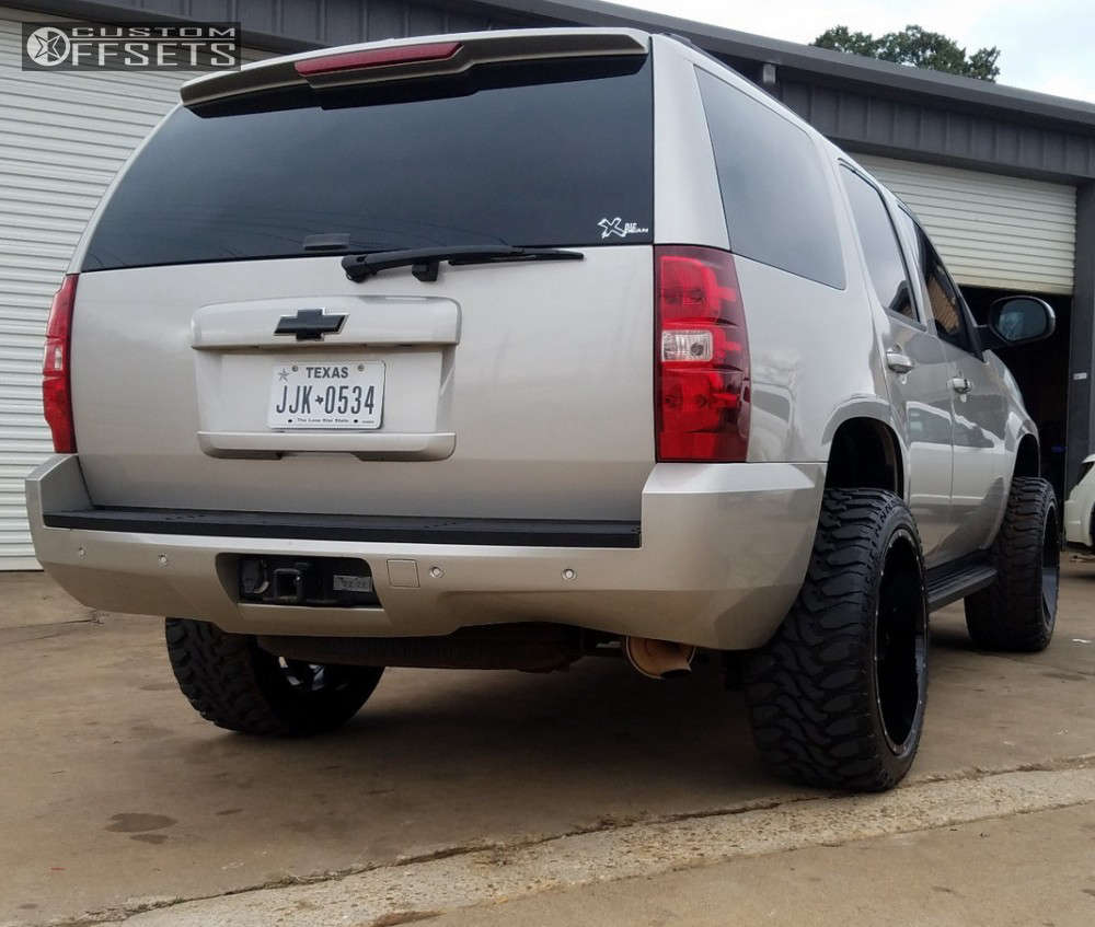 2008 Chevrolet Tahoe with 22x12 44 Dfd AG004 and 33/12.5R22 Radar