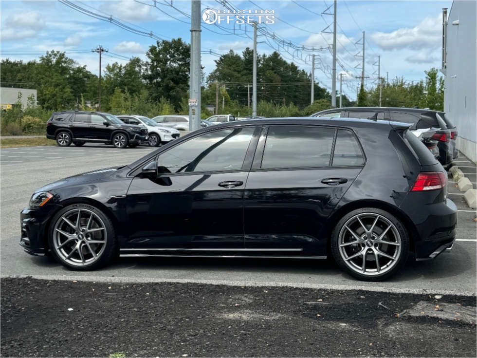 2018 Volkswagen Golf R with 19x8.5 44 BBS Ci-r and 245/35R19 Michelin ...