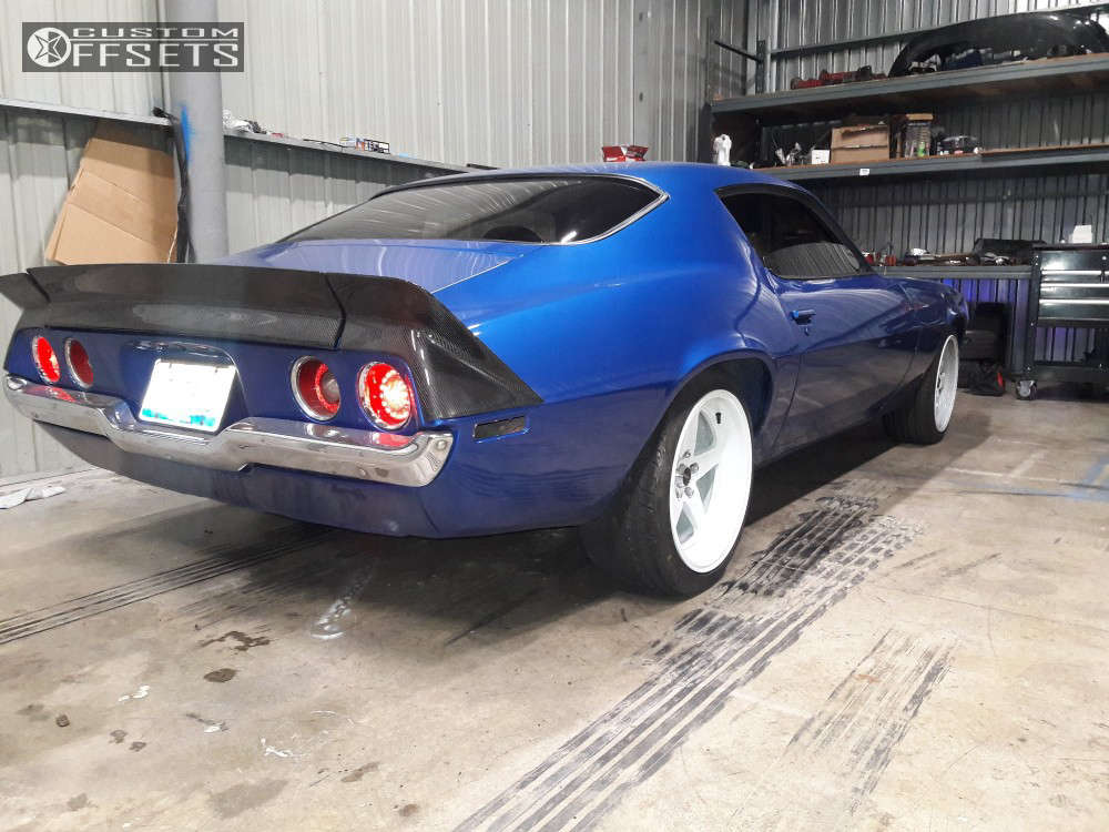 1972 Chevrolet Camaro with 18x9 25 Cosmis Racing Xt-005r and 245/40R18 ...