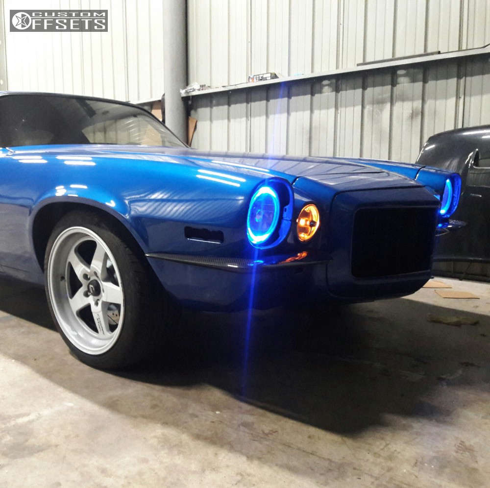 1972 Chevrolet Camaro with 18x9 25 Cosmis Racing Xt-005r and 245/40R18 ...