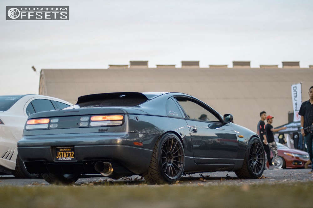 1993 Nissan 300ZX with 18x9.5 20 Enkei Rs05-rr and 245/35R18