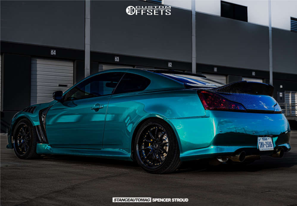 2010 INFINITI G37 with 19x9.5 22 Aodhan Ds07 and 245/35R19 Lexani Lx ...