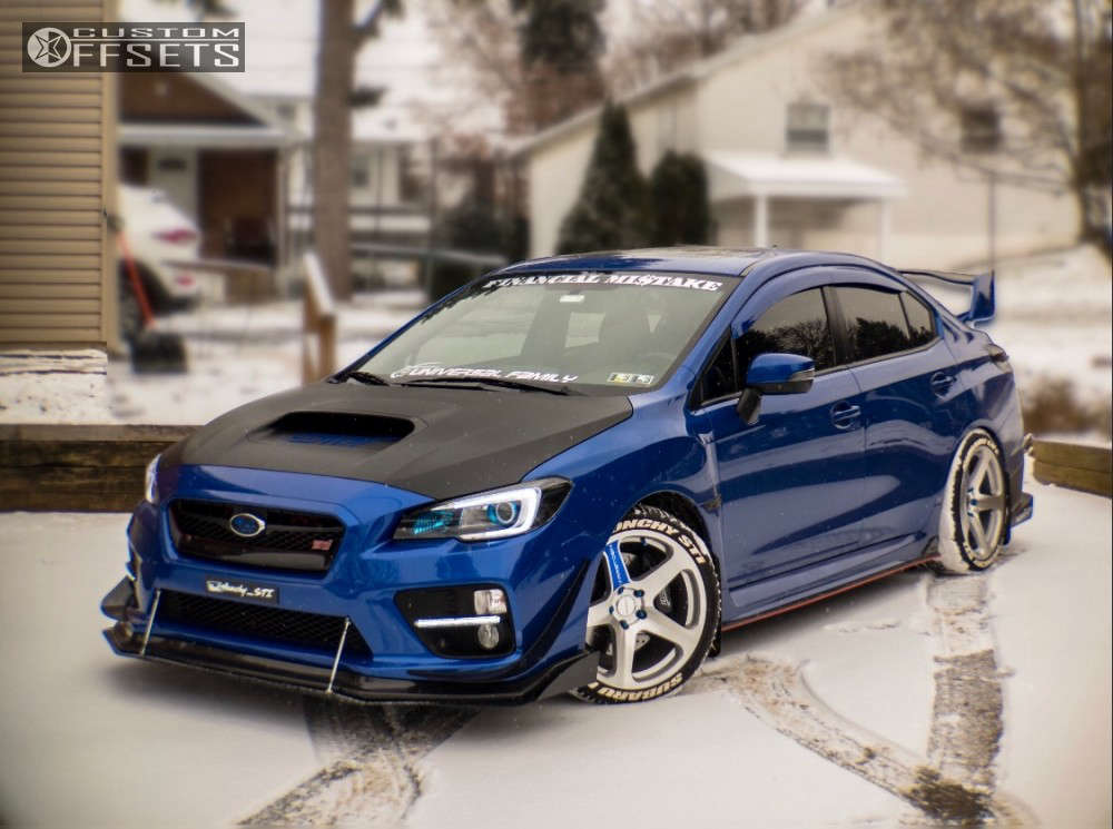 2015 Subaru WRX STI with 18x9.5 35 Varrstoen Mk1 and 265/35R18