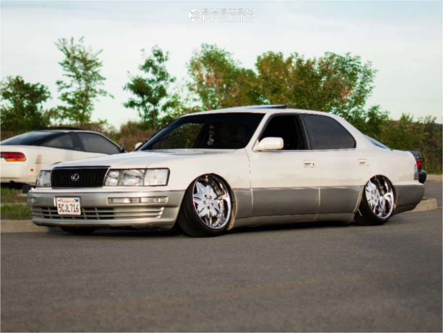 【USED】 CUMULUS キュムラス X-LITE400 Custom 1997 Lexus SC400 with 18x10.5 20 Konig Countergram and 275/35R18
