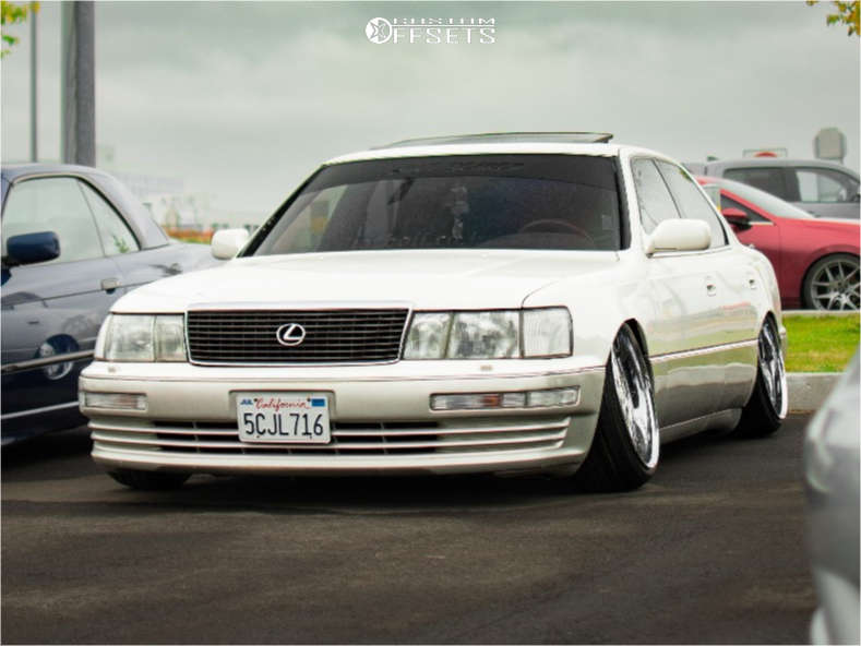 1993 Lexus LS400 with 19x10 20 Work Ls207 and 215/35R19 Zeta Ztr10