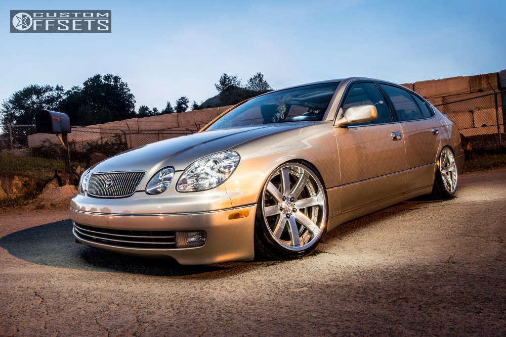 1999 Lexus GS400 with 19x9 7 Weds Maverick 508S and 225/35R19