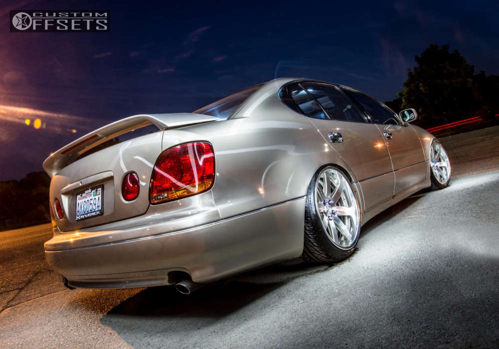 Lexus Gs400 Custom Rear 1999 Lexus GS400 with 19x9 7 Weds Maverick 508S and 225/35R19 General ...