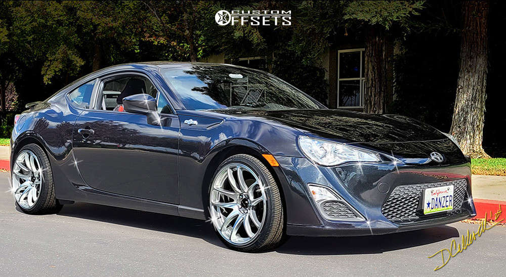2016 Scion FR-S with 18x9.5 35 Vors Tr4 and 225/35R18 Westlake