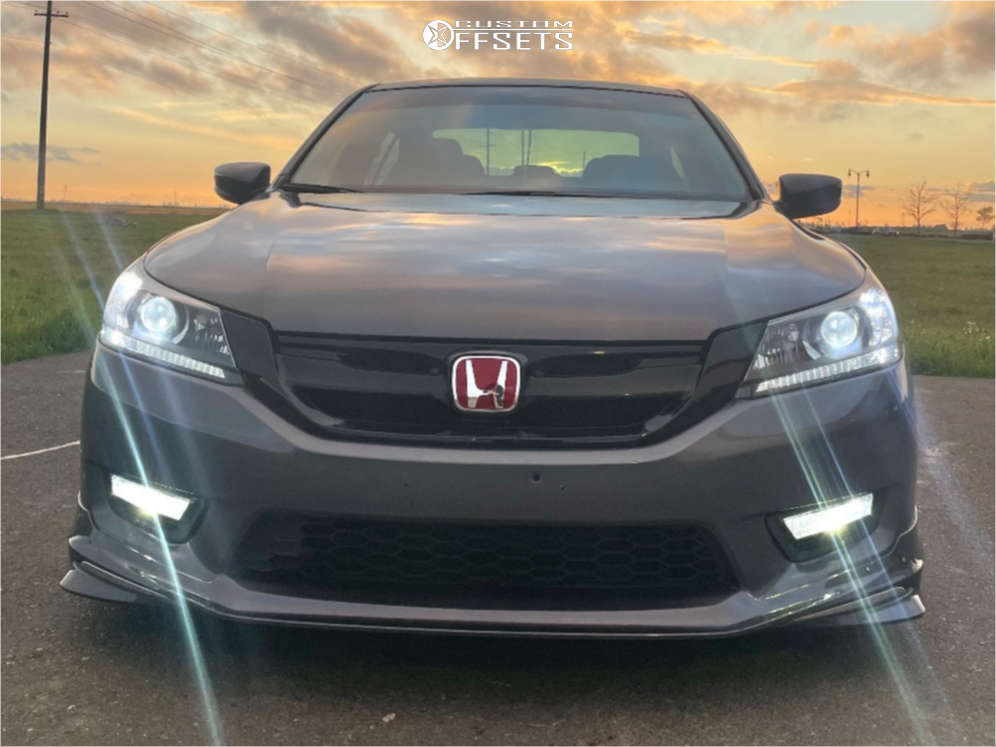 2013 Honda Accord with 18x8.5 35 Vors Tr4 and 235/40R18 Sumitomo Htr A ...