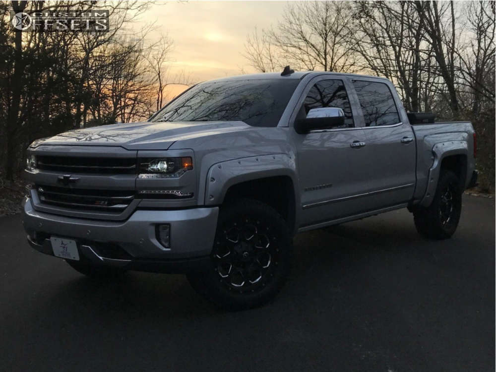 2016 Chevrolet Silverado 1500 with 20x9 1 Fuel Boost and 305/55R20 ...