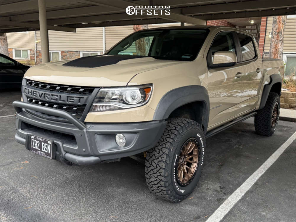2021 Chevrolet Colorado with 18x9 1 Fuel Rebel 6 and 275/70R18 ...