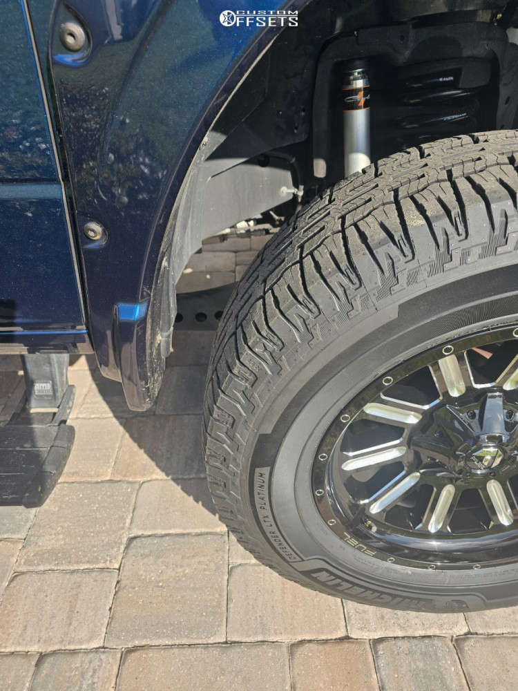 2023 Ram 2500 with 20x9 1 Fuel Hardline and 295/65R20 Michelin Defender ...