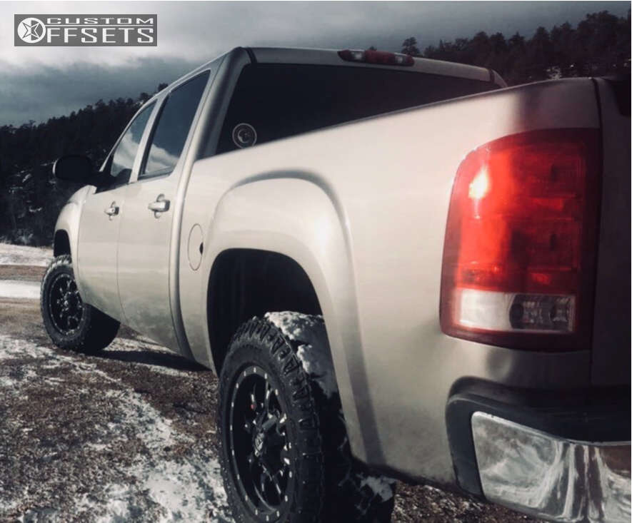 2008 GMC Sierra 1500 with 17x9 14 Fuel Krank and 265/70R17 Goodyear