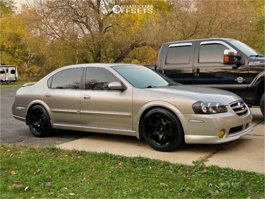 2003 Nissan Maxima with 18x9.5 38 Gram Lights 57dr and 245/40R18