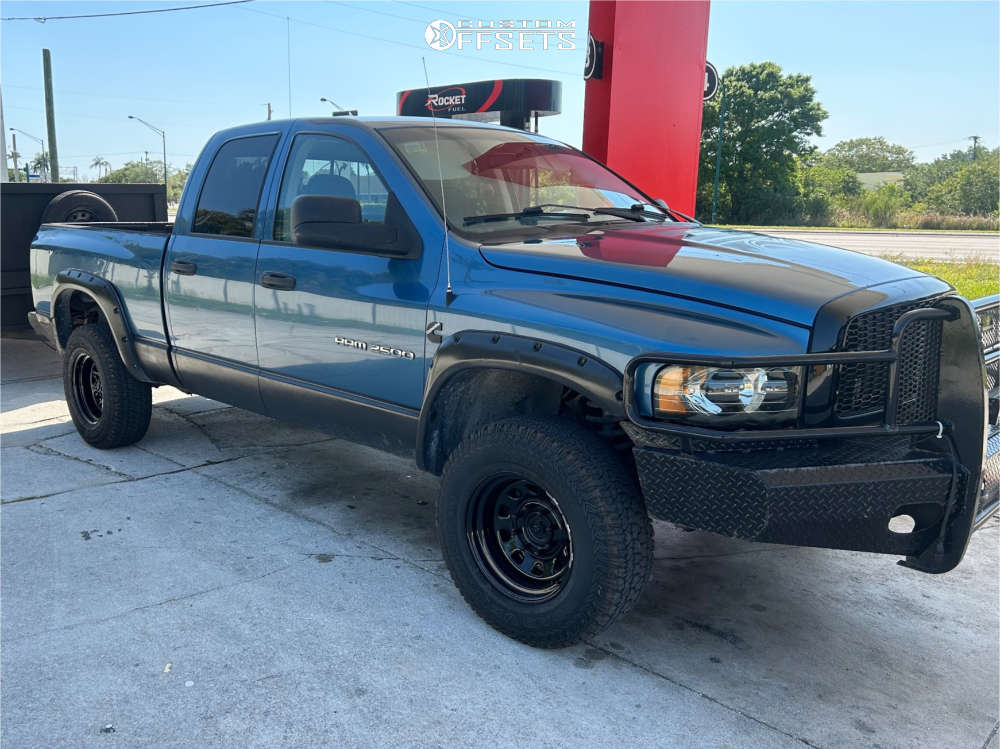 2003 Dodge Ram 2500 with 17x9 -12 Vision D Window and 285/70R17 Kumho ...