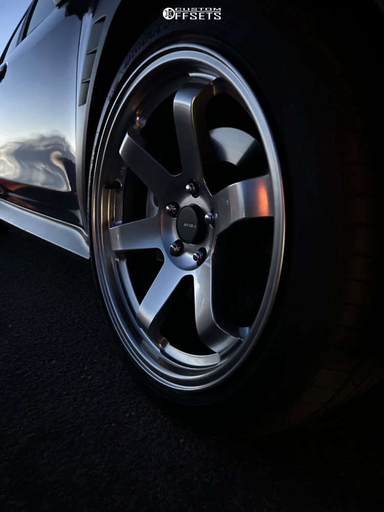 2024 Subaru WRX with 18x9.5 38 AVID1 AV6 and 245/40R18 Bridgestone ...