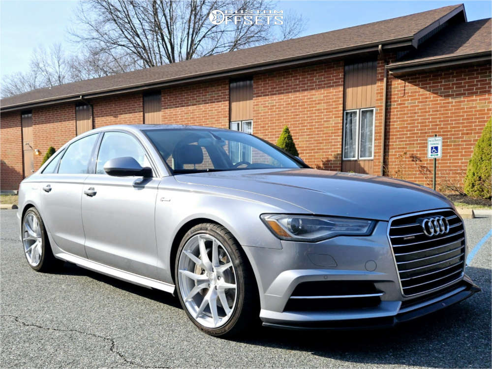 Silver Audi With Chrome Wheels