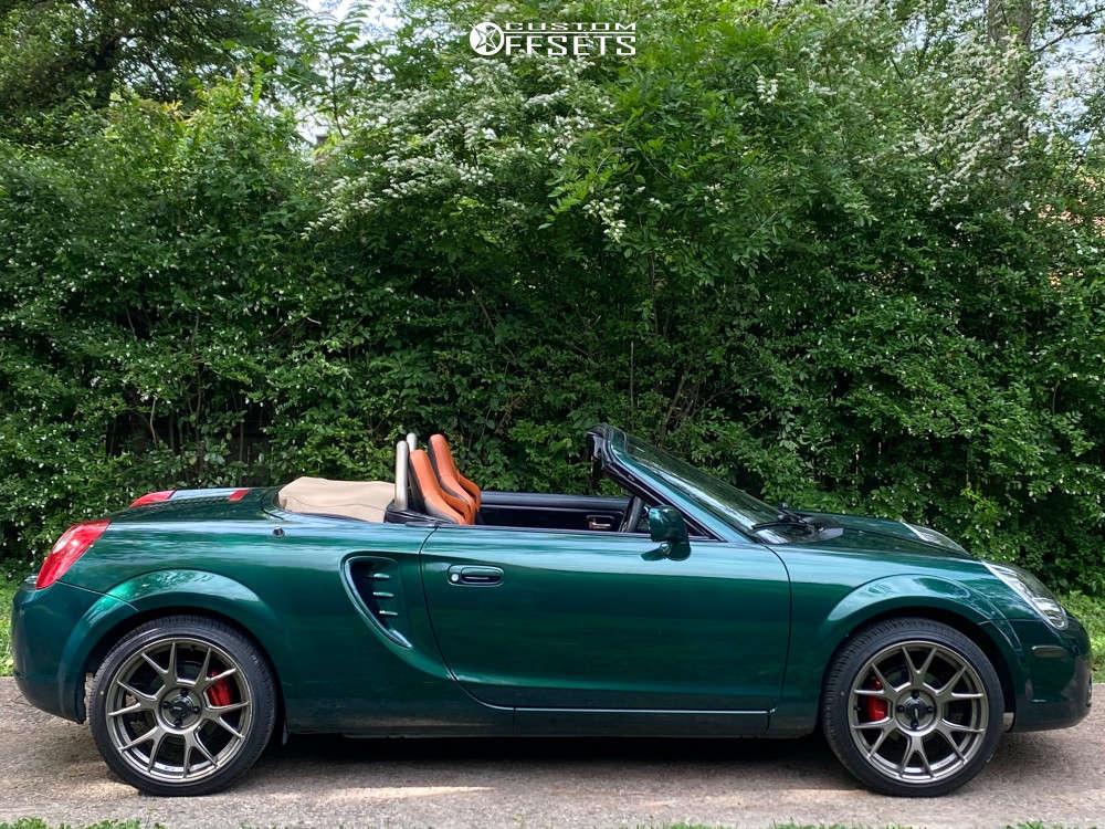 2003 Toyota MR2 Spyder with 17x8.5 45 Konig Ampliform and 215