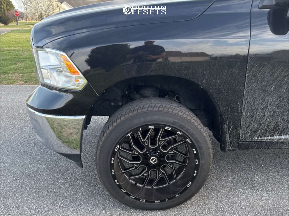 2022 Ram 1500 Classic with 22x12 -44 TIS 544bm and 305/45R22 Fullway ...