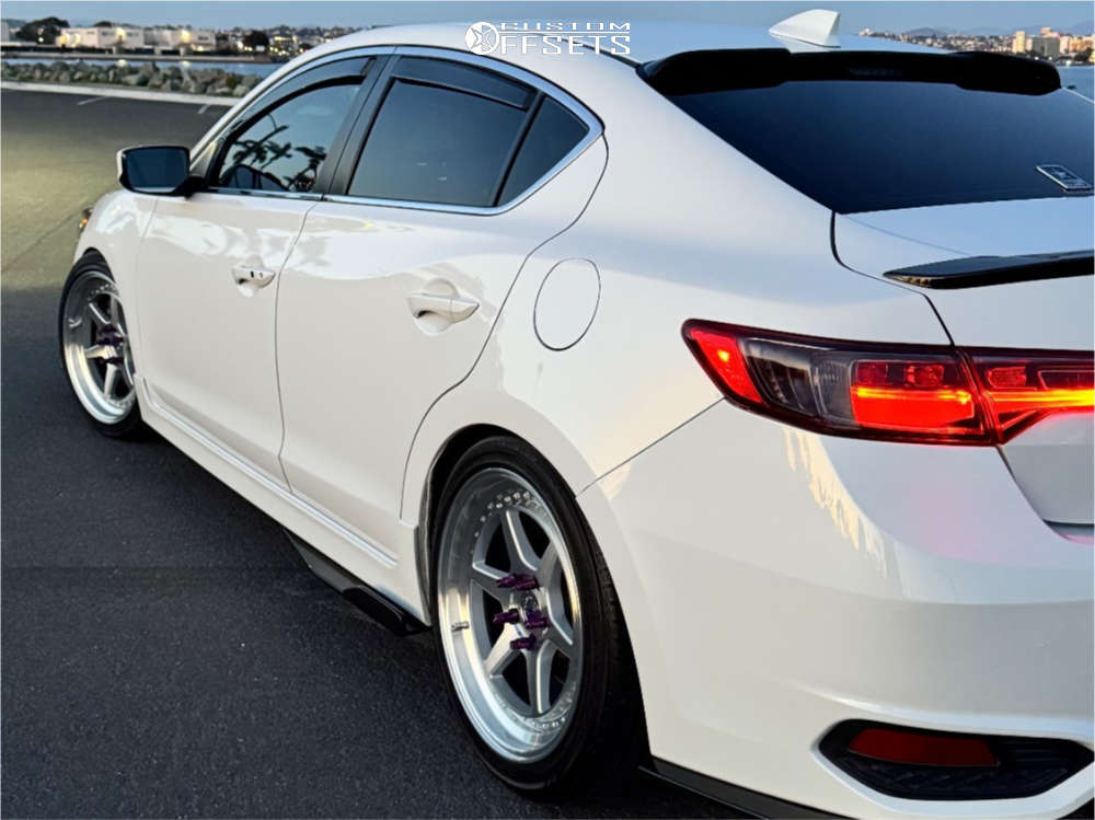 2018 Acura ILX with 18x8.5 35 Aodhan Ds09 and 225/45R18 Yokohama