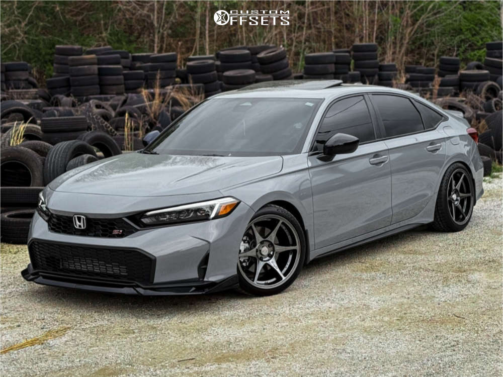 2025 Honda Civic with 18x9.5 35 Stage Wheels Knight and 255/35R18