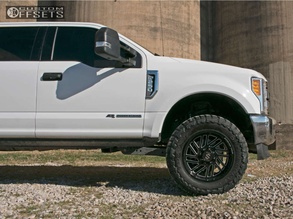 2017 Ford F250 Super Duty with 20x10 12 Steel OffRoad Sd310 and 35/12.5R20 Toyo Tires Open