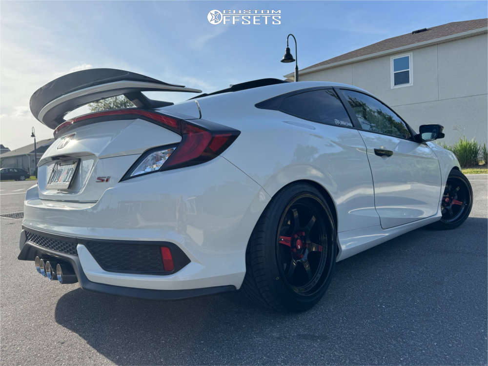 2019 Honda Civic with 18x9.5 30 Aodhan Ah08 and 235/40R18 Nitto Neo Gen ...