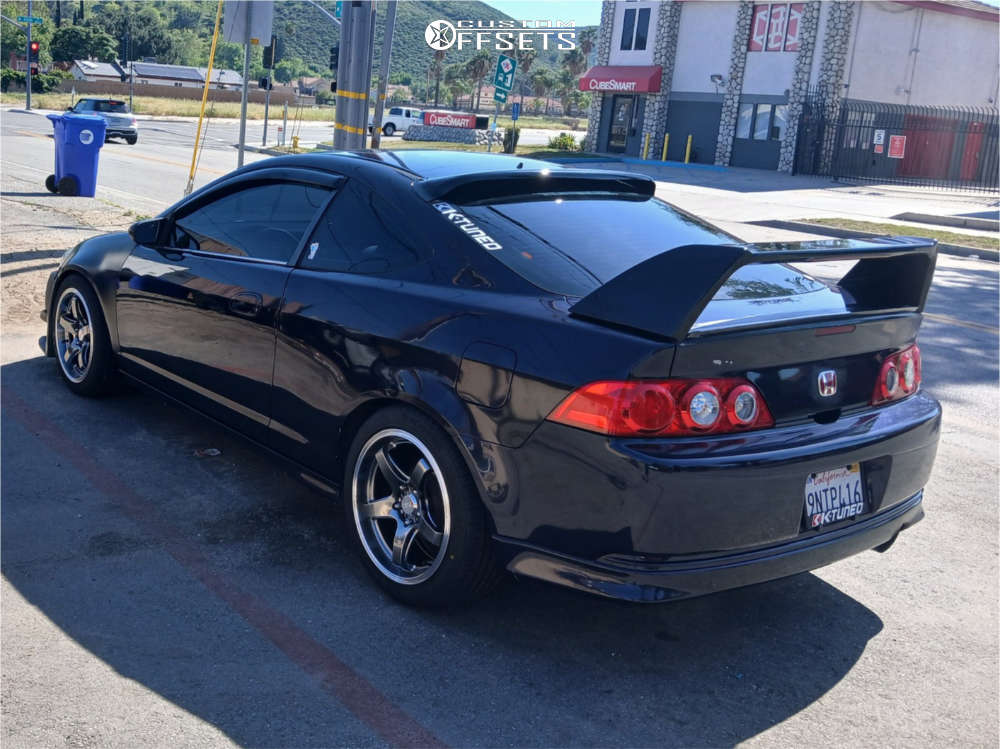 2005 Acura RSX with 17x8 35 XXR 555 and 225/45R17 Blackhawk Street-h ...