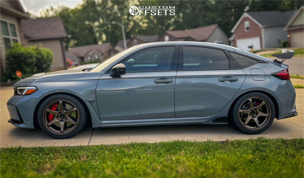 2024 Honda Civic with 18x9.5 45 Enkei T6r and 275/35R18 BFGoodrich