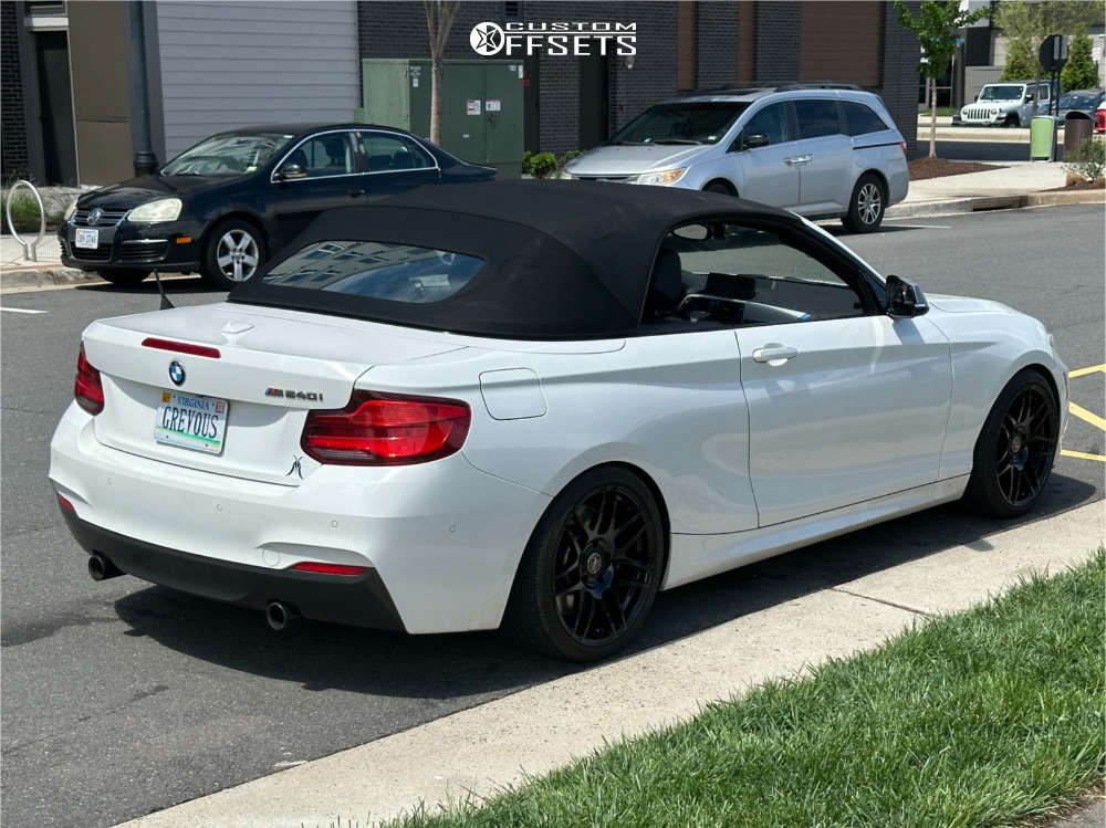 2018 BMW M240i with 18x8.5 35 Forgestar F14 and 225/40R18 Michelin ...
